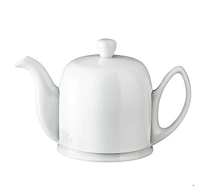  Чайник заварочный на 4 чашки, 700 мл, белый, с белой крышкой, фарфор, Salam White Palais Des Thés
